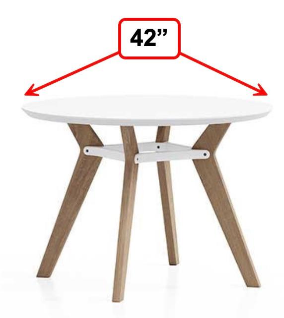 KFI Studios KFI Rang 42" Round Cafe Height Table (Available with Power!) 