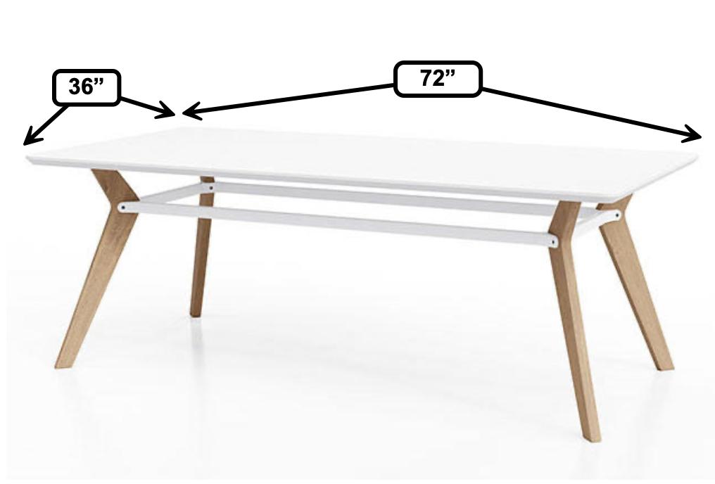 KFI Studios KFI Rang 36" x 72" Rectangular Conference Table (Available with Power!) 