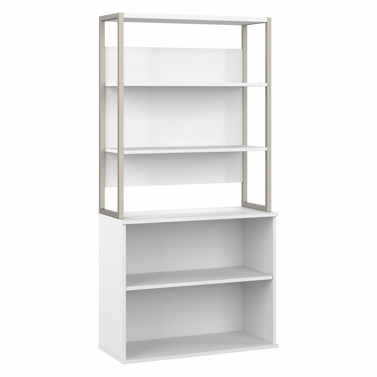  Bush Business Furniture Hybrid Tall Etagere Bookcase 