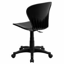  Flash Furniture Armless Black Plastic Swivel Task Chair 