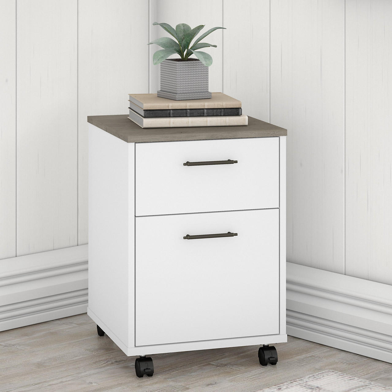 Bush Business Furniture Bush Furniture Key West 2 Drawer Mobile File Cabinet 