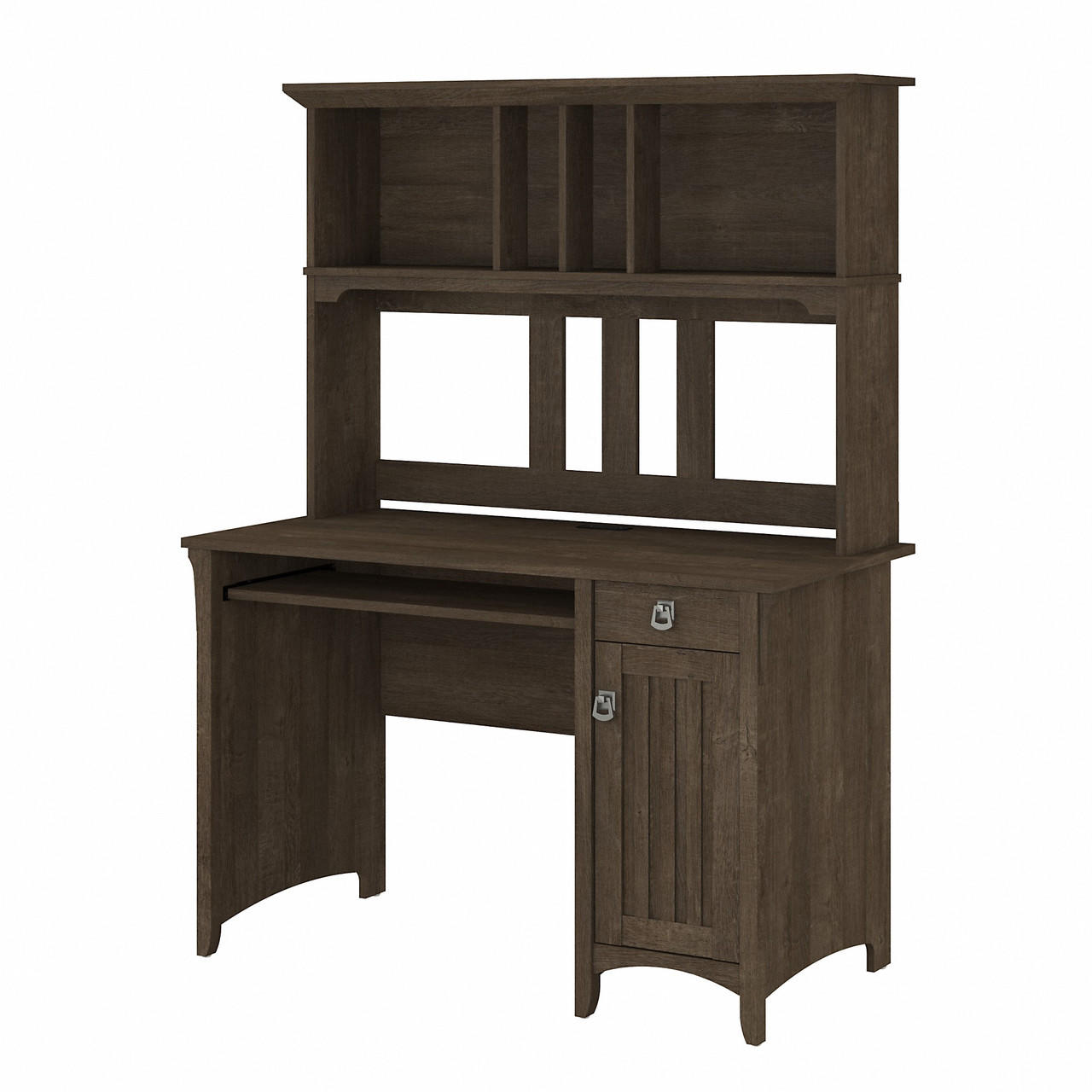 Bush Business Furniture Bush Furniture Salinas Small Computer Desk with Hutch in Ash Brown 