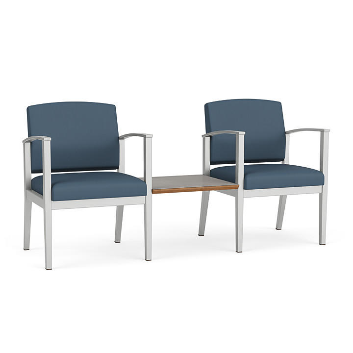  Lesro Amherst Steel Guest Chairs with Connecting Table AS2201 