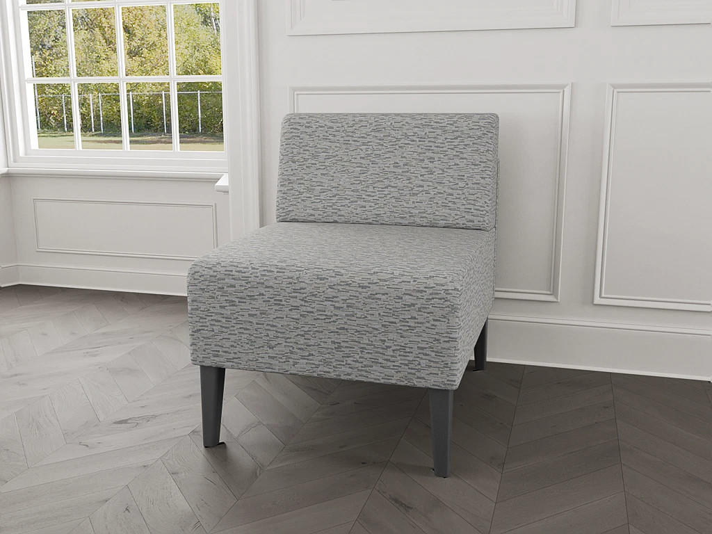  Lesro Luxe Armless Reception Chair LX1102 (Available with Power!) 