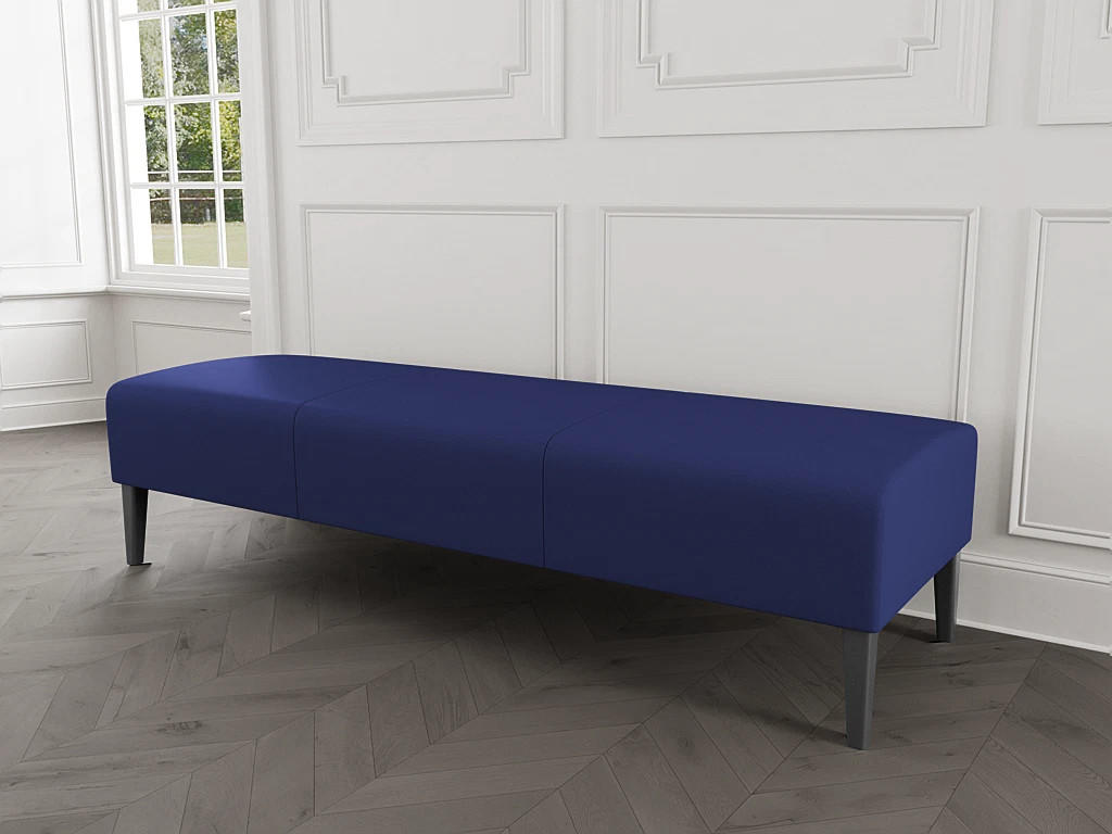  Lesro Luxe 3 Seat Guest Reception Bench LX3001 (Available with Power!) 