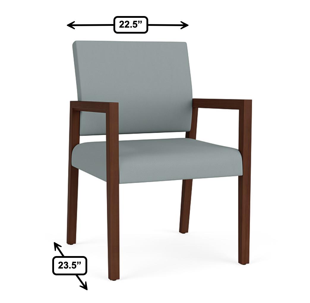  Lesro Brooklyn 300 lb. Capacity Wood Guest Reception Chair BK1101 