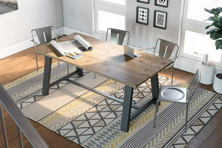 KFI Studios KFI 72"W x 36"D x 29"H Midtown Solid Wood Top Conference Table (Available with Power!) 