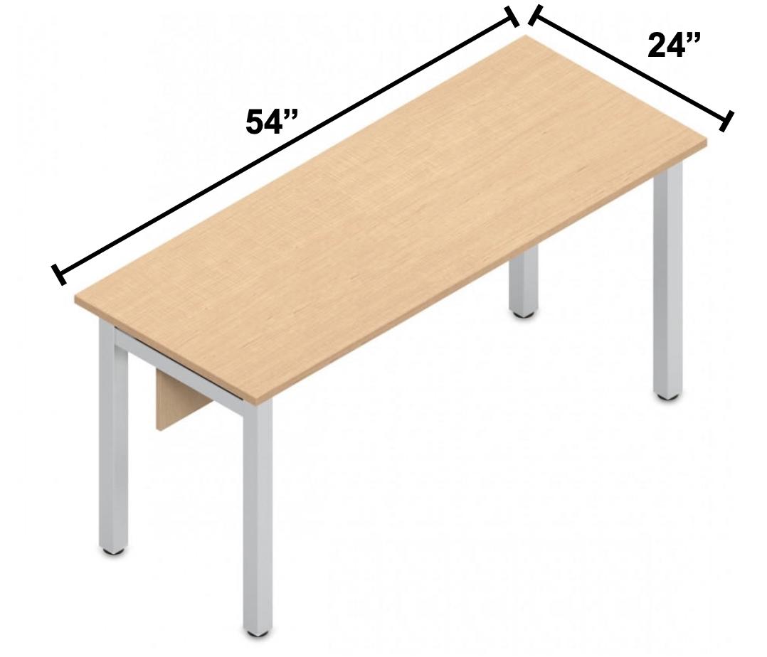 Global Total Office Global Edventure 54"W x 24"D Training Room Desk ENTD5424 