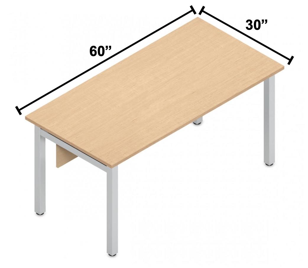 Global Total Office Global Edventure 60"W x 30"D Desk ENTD6030 