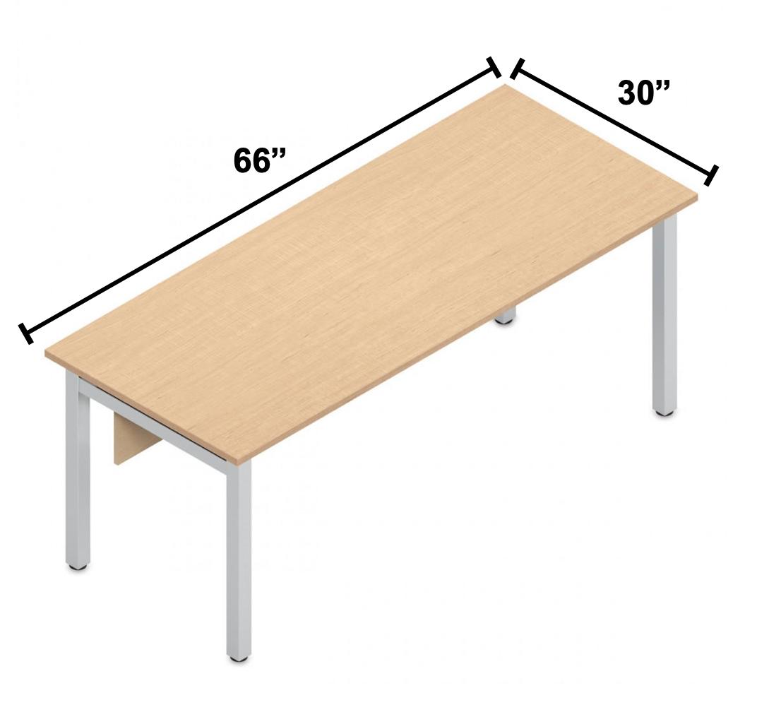 Global Total Office Global Edventure 66"W x 30"D Desk ENTD6630 