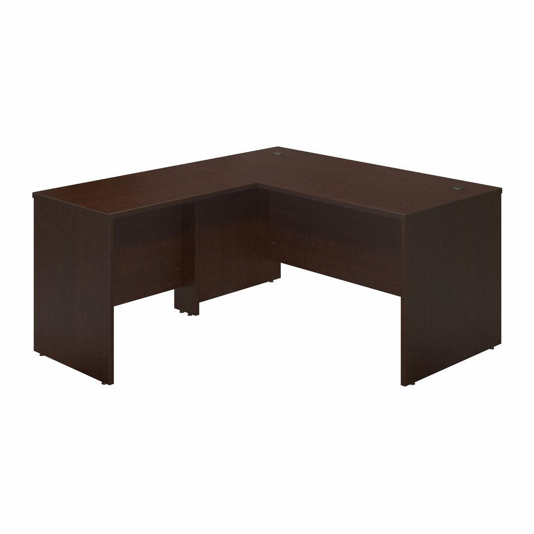  Bush Business Furniture Series C Elite Mocha Cherry Laminate L Desk 