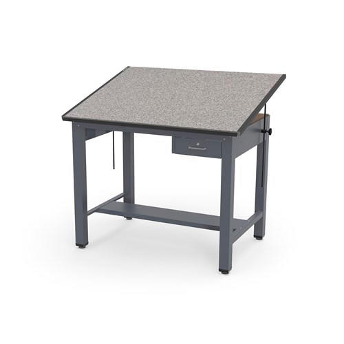 Safco Products Safco Ranger Steel 4-Post 4' Adjustable Top Drafting and Design Table 7734A
