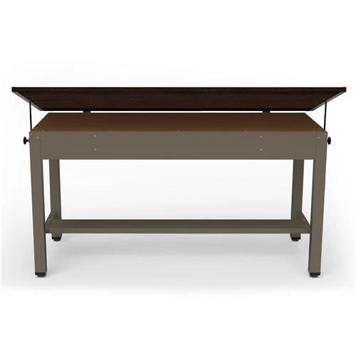Safco Products Safco Ranger Steel 72"W Professional Drafting and Design Table with Adjustable Work Top