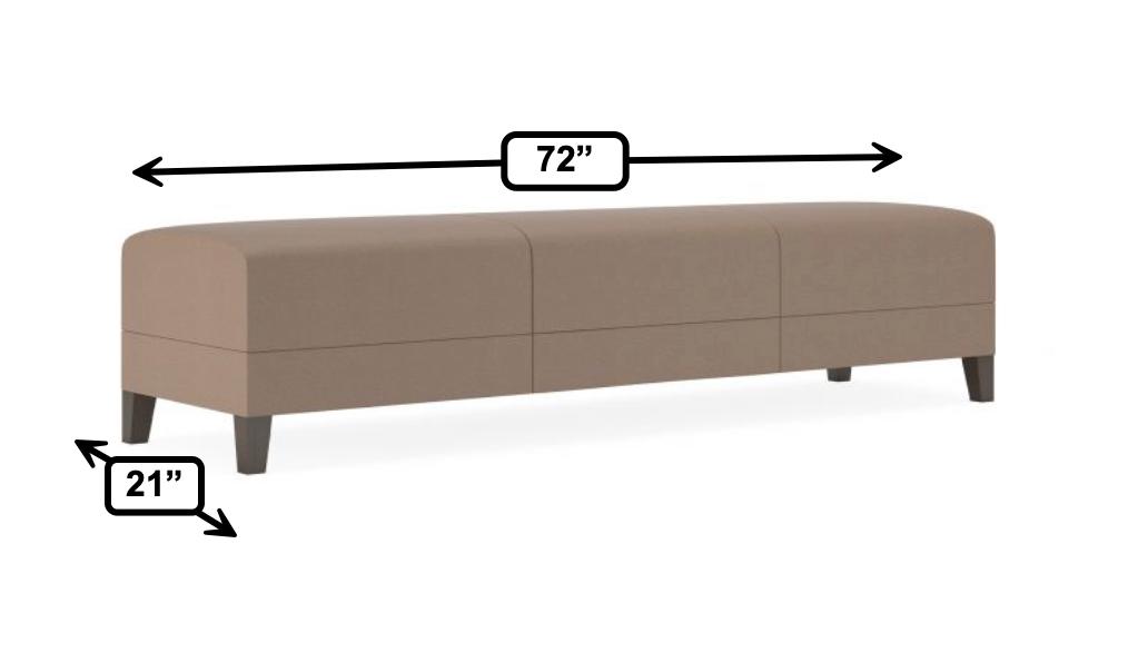  Lesro Fremont 3 Seat Guest Bench FT3001 (Available with Power!) 