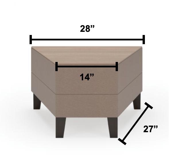  Lesro Fremont 30 Degree Wedge Table FT6030 