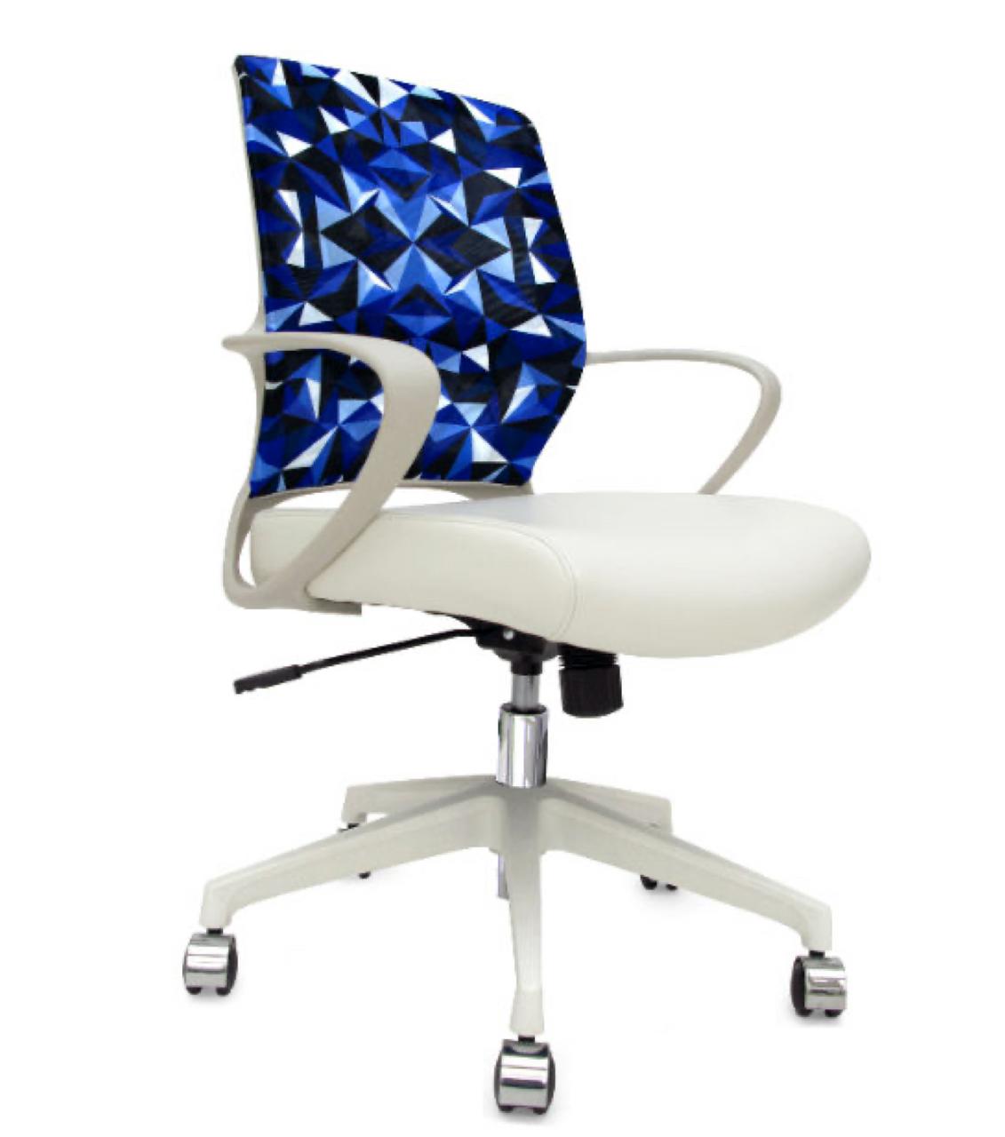 Eurotech Seating Eurotech Elizabeth Sutton Gramercy Contemporary Prism Back Upholstery Chair 