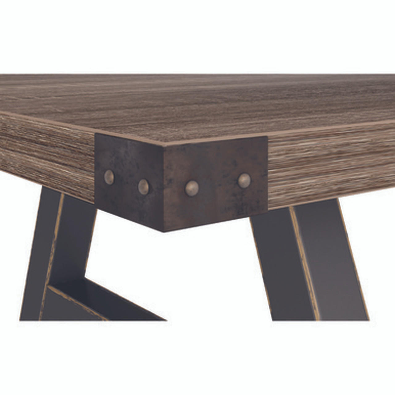  Office Source Epitome Rustic Industrial Conference Room Table IDC9648 