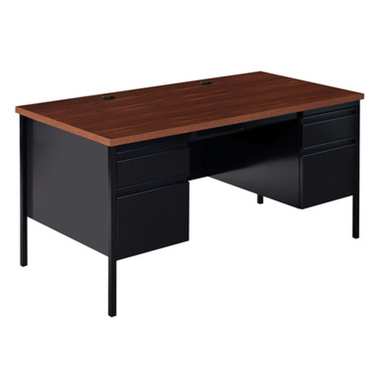  Office Source Raleigh 60"W x 30"D Double Pedestal Desk OSDP6030 