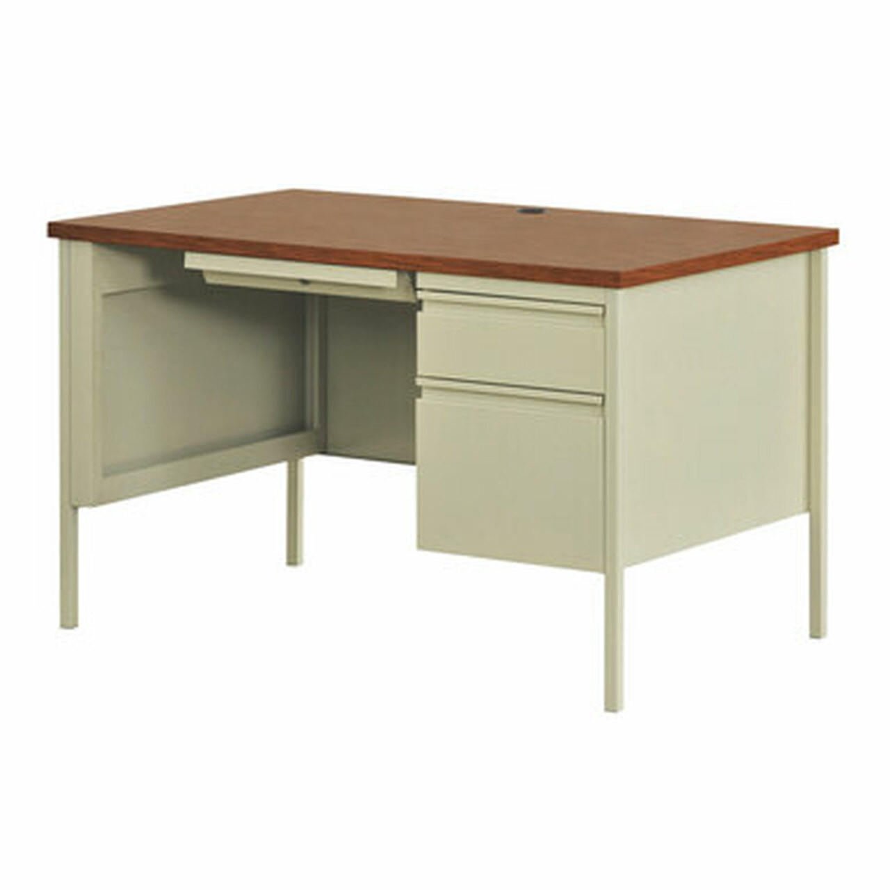  Office Source Raleigh 45"W x 24"D Single Pedestal Desk OSSP4524 