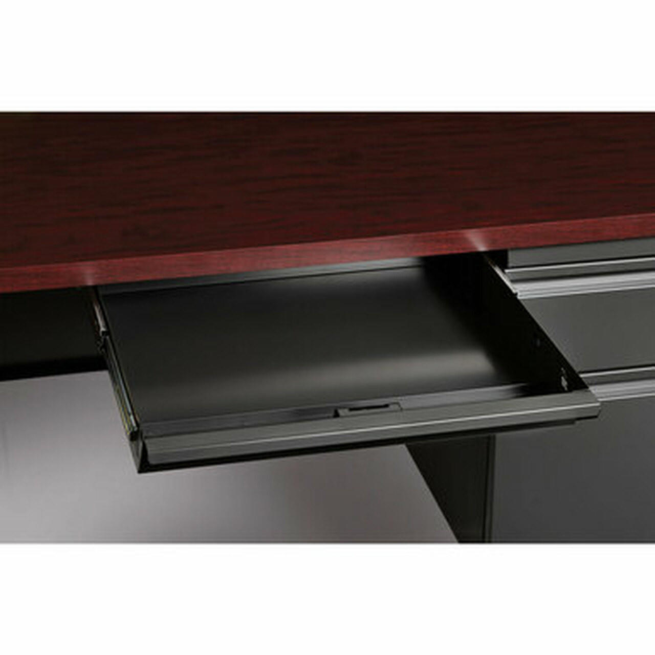  Office Source Raleigh 45"W x 24"D Single Pedestal Desk OSSP4524 