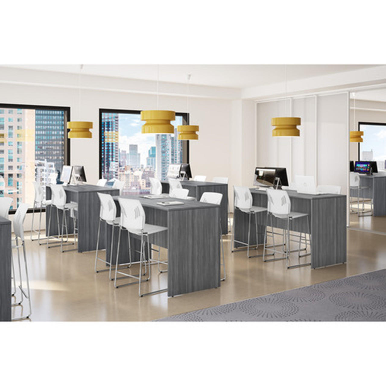 Office Source OS Laminate Collection 72"W x 30"D Collaborative Standing Table OST4172