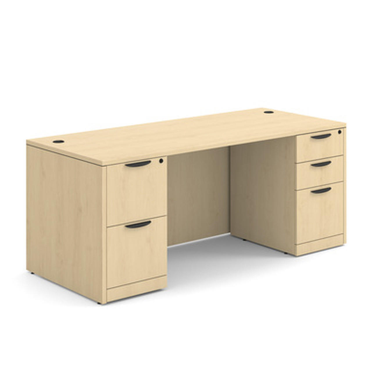  Office Source OS Laminate Collection 71" x 30" Double Pedestal Desk DBLFDPL105 