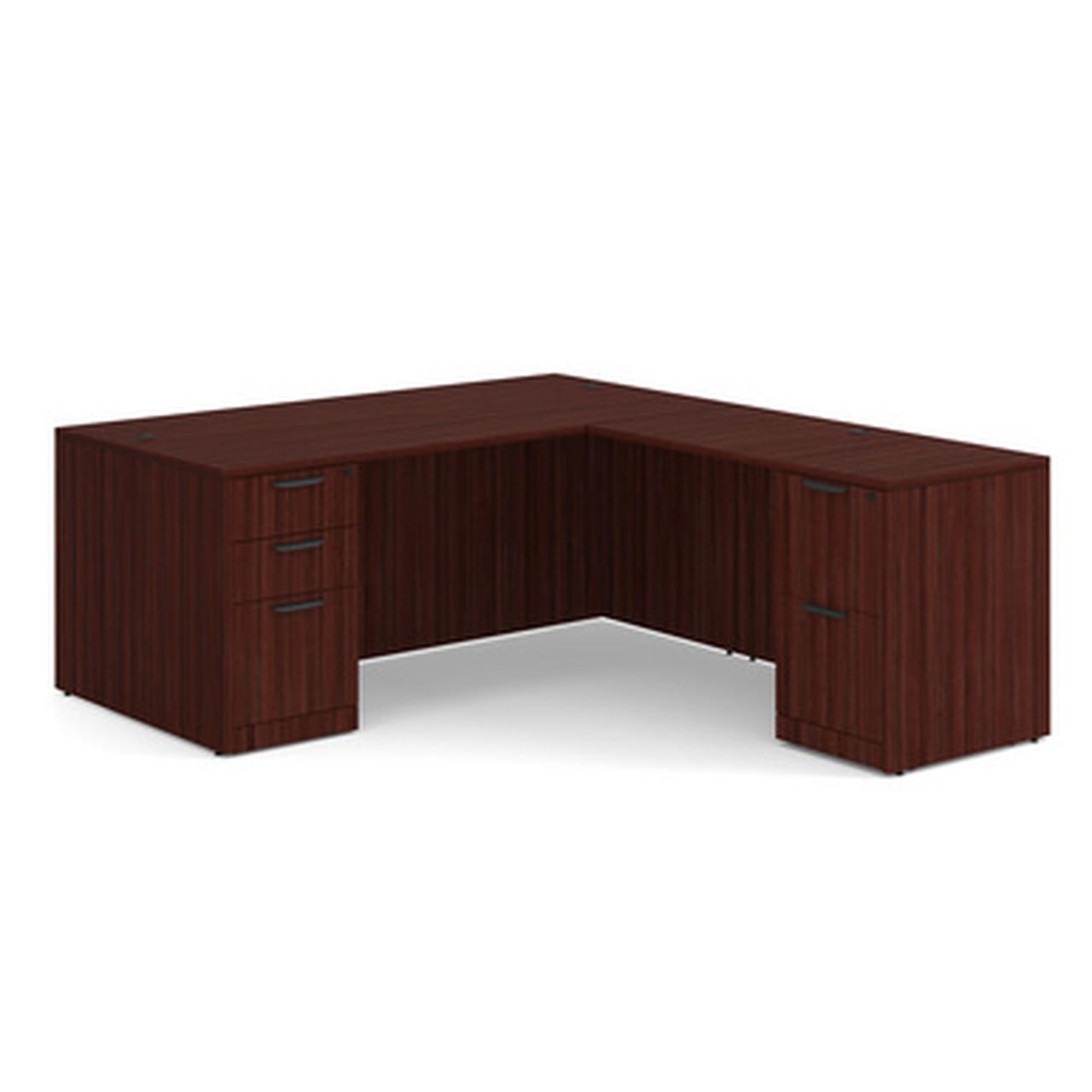  Office Source OS Laminate Collection 71"W x 83"D L-Shaped Desk DBLFLPL101 