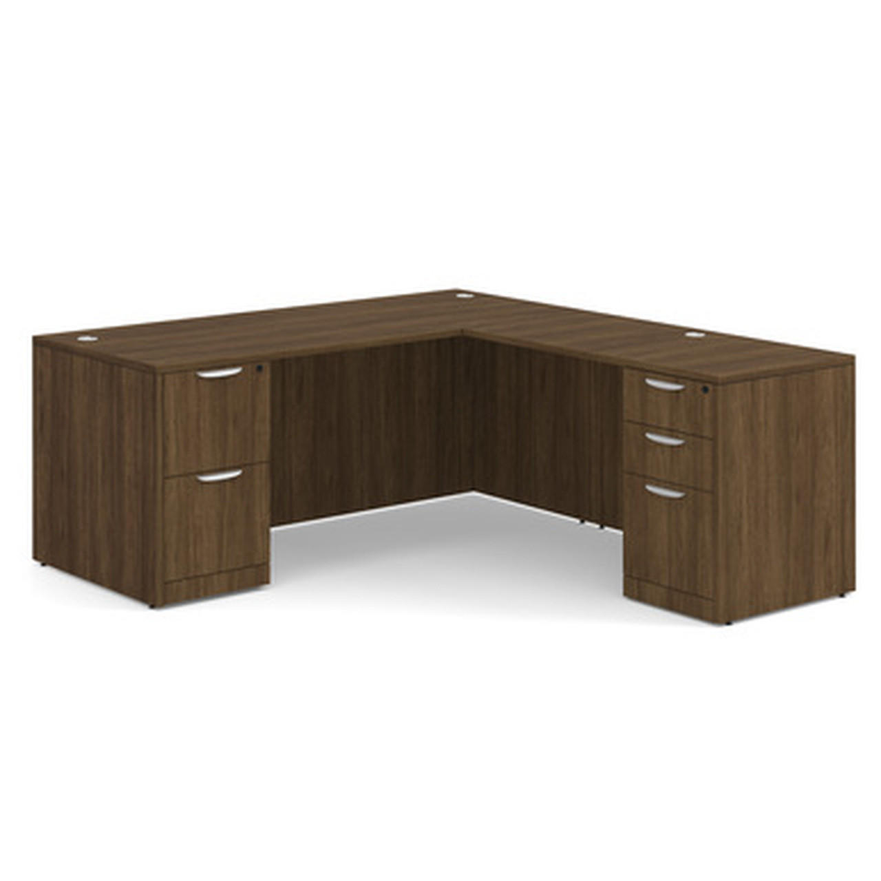  Office Source OS Laminate Collection 71"W x 77"D L-Shaped Desk DBLFLPL105 