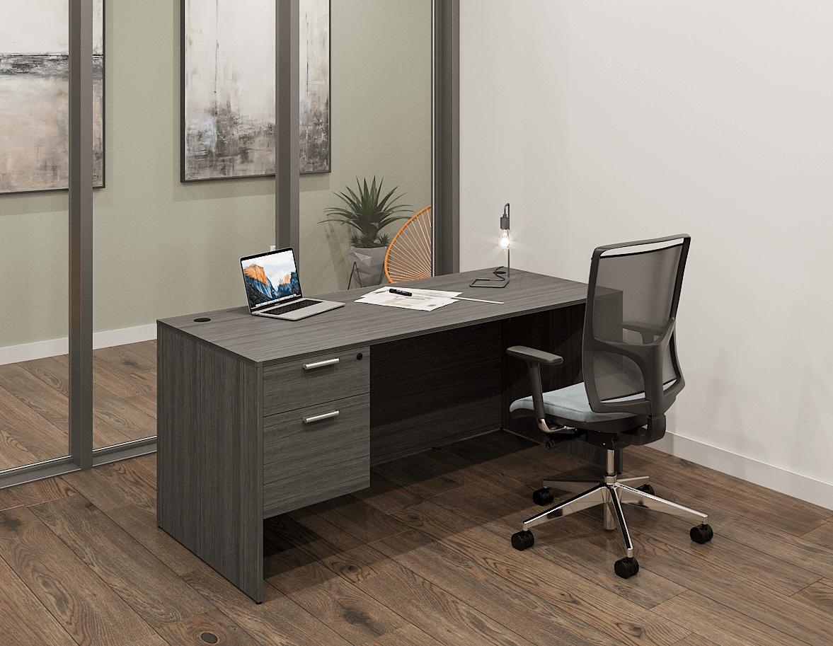 i5 Industries Kai Straight Front Pedestal Desk - Thumbnail 5