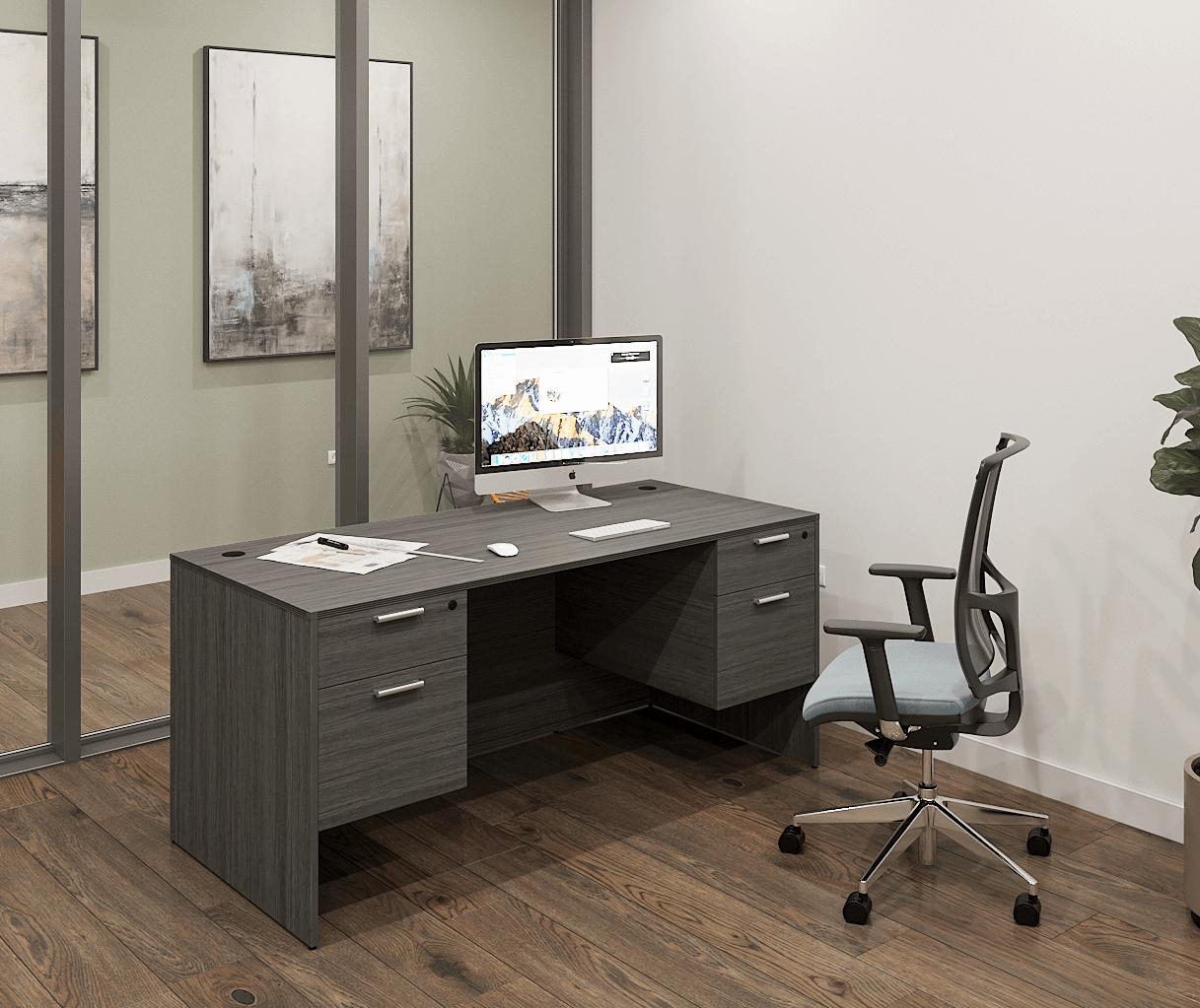  i5 Industries Kai Laminate Suspended Pedestal Office Desk D3060P-1 