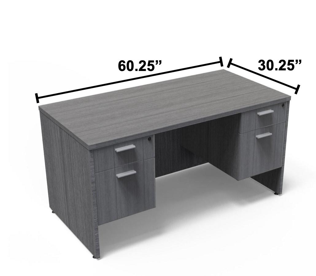  i5 Industries Kai Laminate Suspended Pedestal Office Desk D3060P-1 