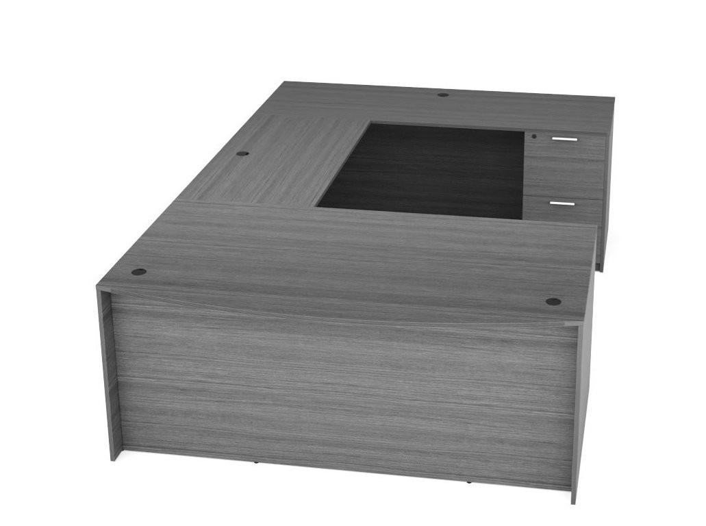 i5 Industries i5 Industies Kai Collection Reversible U-Shaped Desk UBD71108P-2 