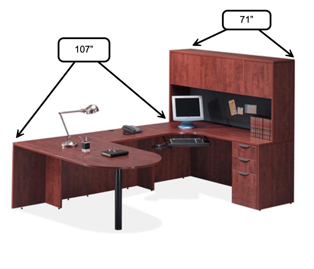  Office Source OS Laminate D-Island U Shape Typical OS8 