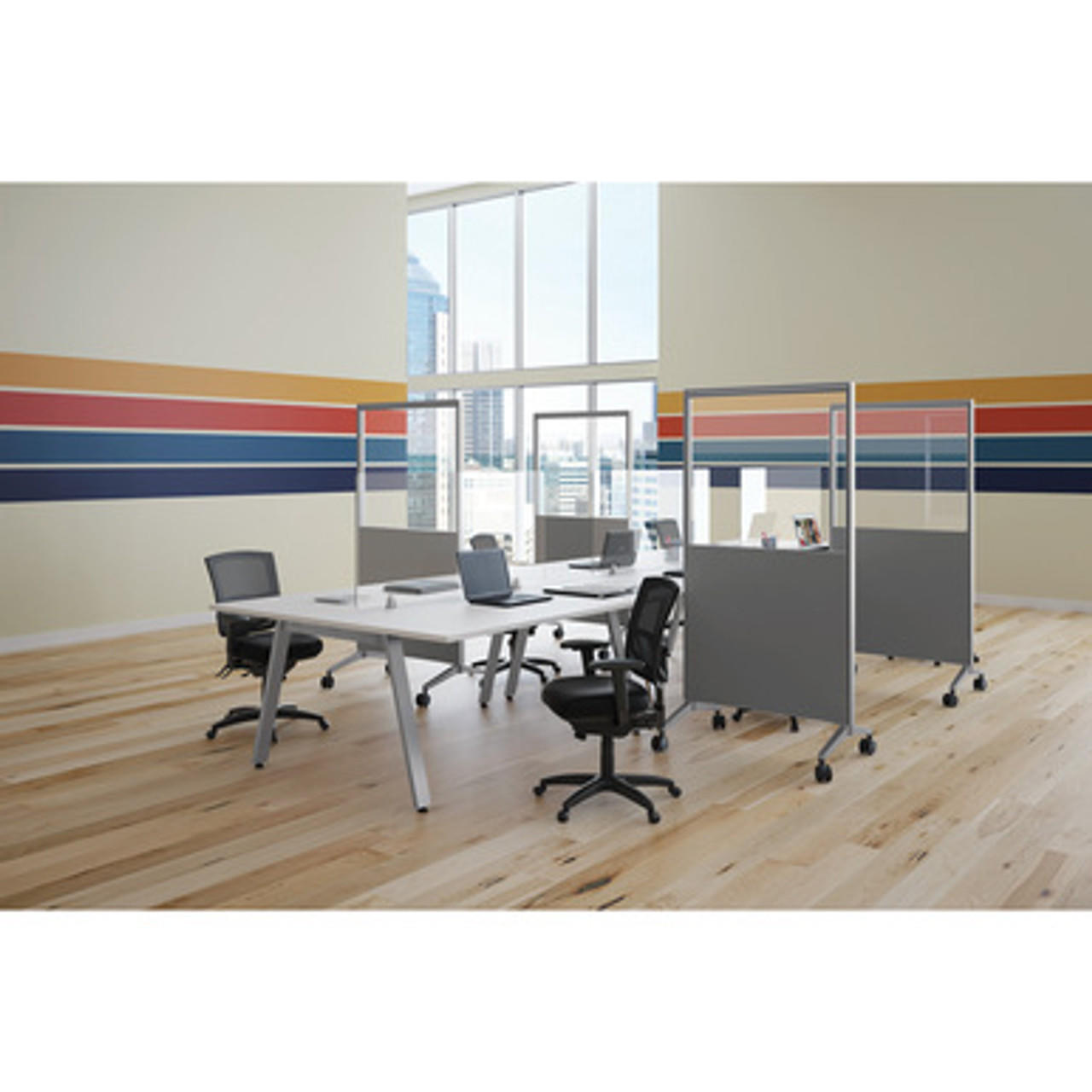  Office Source Spry Mobile Acrylic Board Collection 36" X 72" Room Divider Panel MCLB3672 