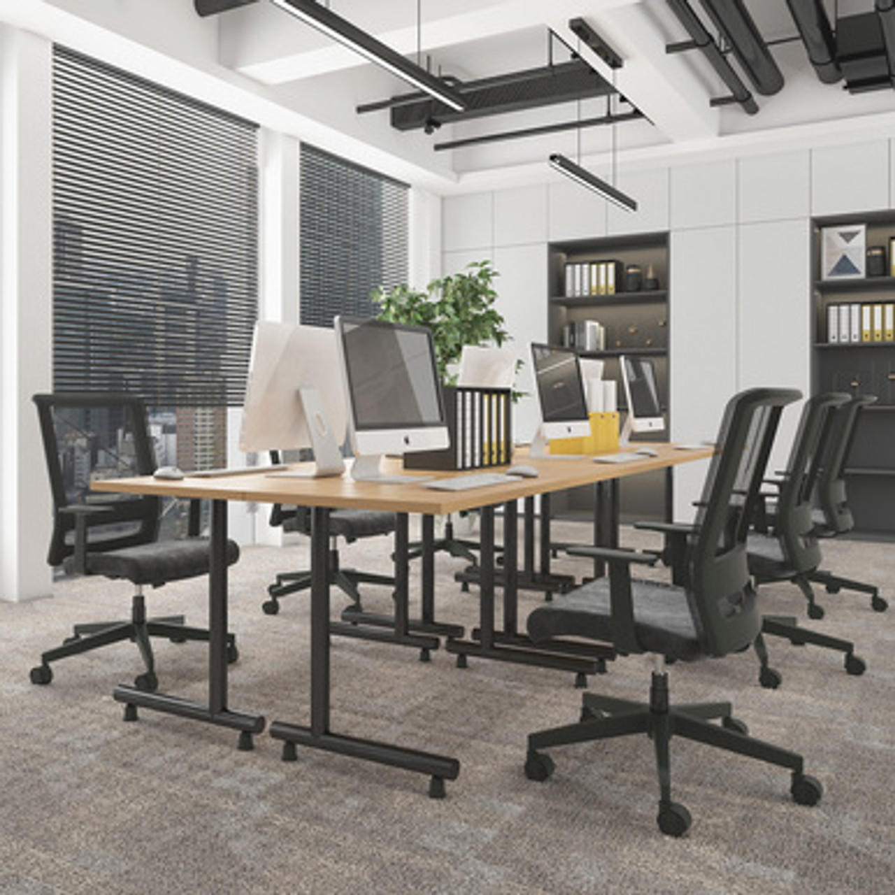 Office Source 6 Piece Training Room Table Configuration OST24 