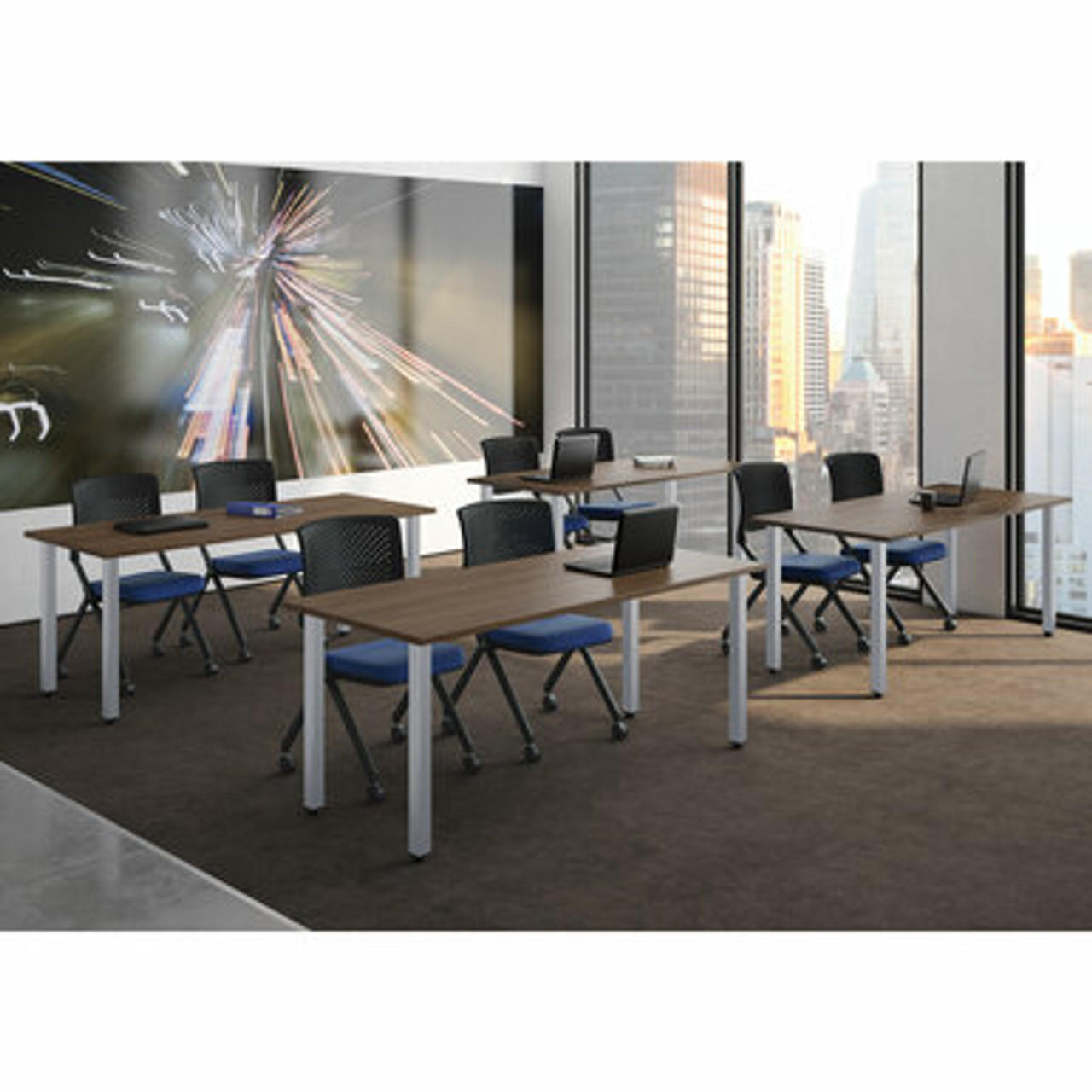  Office Source 4 Fixed Leg Training Room Table Package OST08 