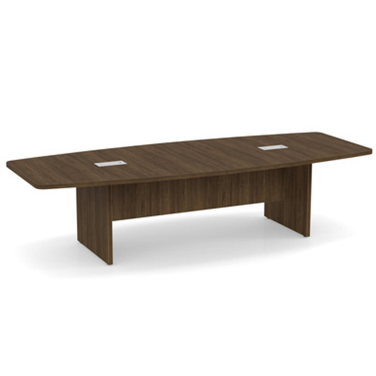  Office Source 10' Boat Shaped Conference Table PL237 (Available with Power!) 