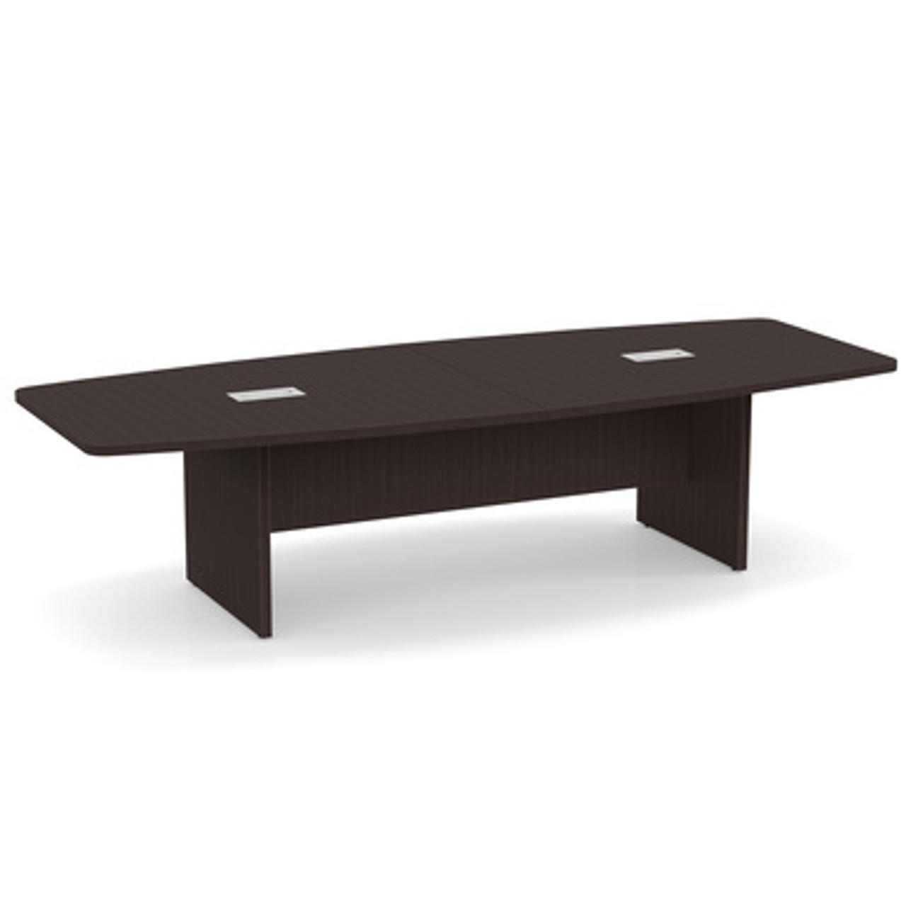  Office Source 10' Boat Shaped Conference Table PL237 (Available with Power!) 
