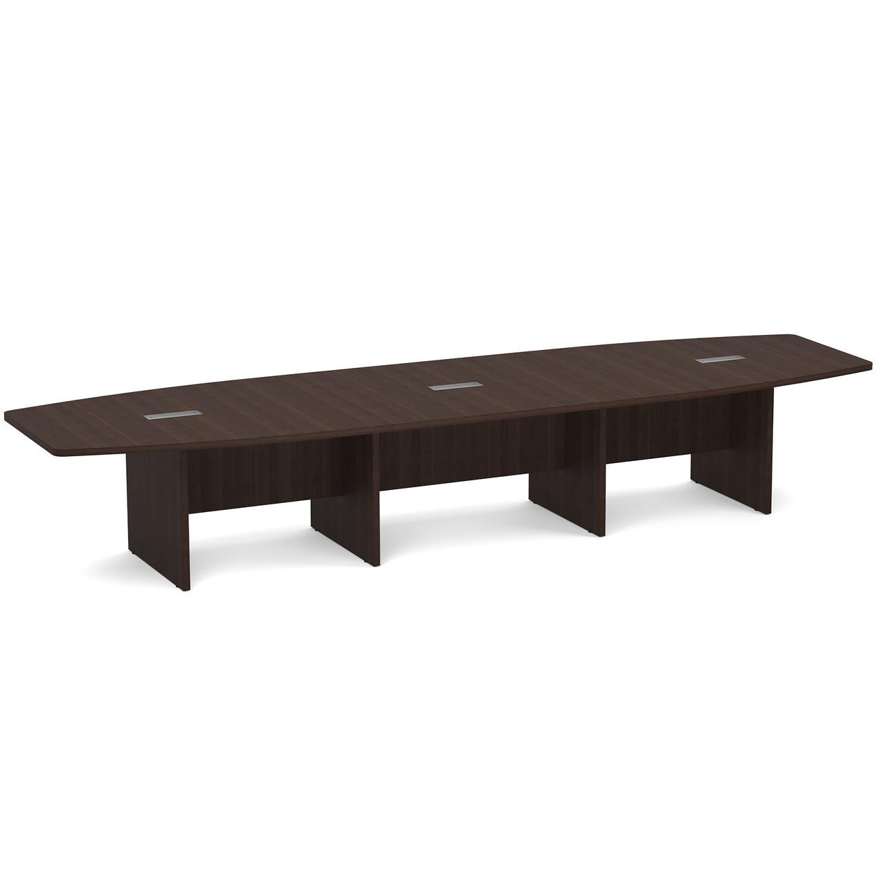  Office Source OS Laminate 14' Boat Shaped Conference Table PLCB14 (Available with Power!) 
