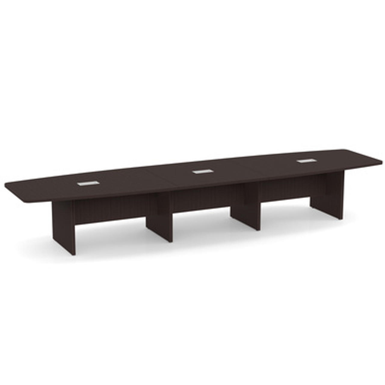 Office Source OS Laminate 16' Boat Shaped Boardroom Table OSCB16 (Available with Power!)