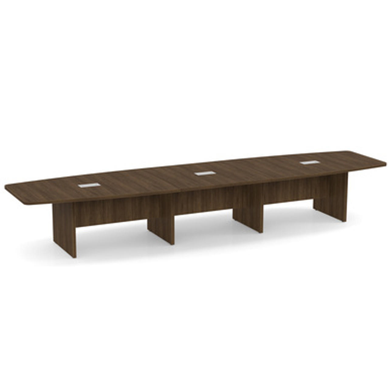 Office Source OS Laminate 16' Boat Shaped Boardroom Table OSCB16 (Available with Power!)
