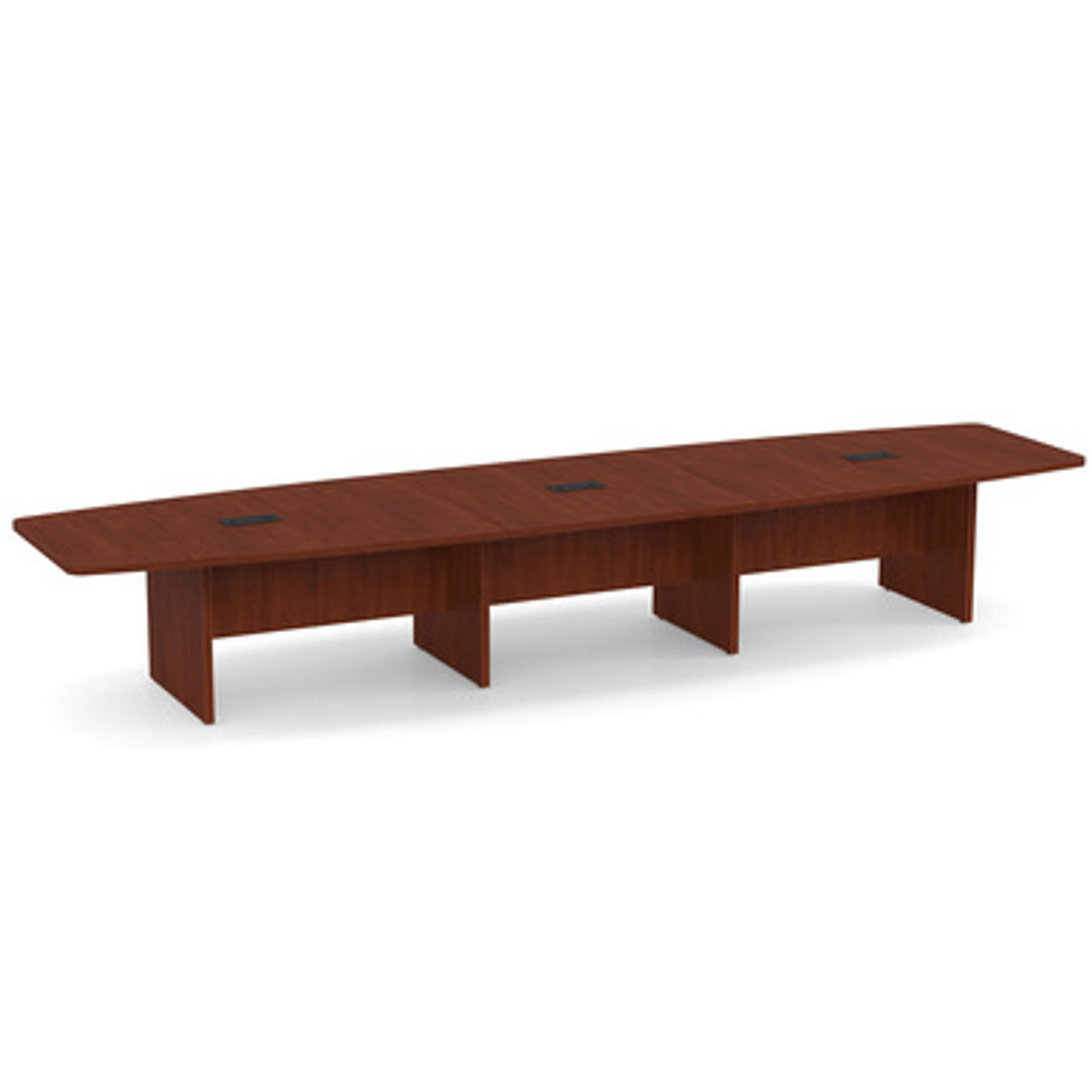 Office Source OS Laminate 16' Boat Shaped Boardroom Table OSCB16 (Available with Power!)