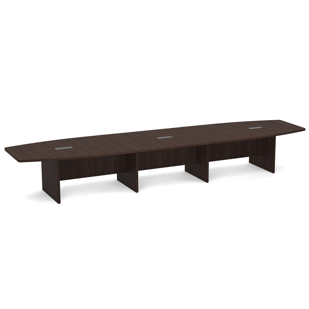  Office Source OS Laminate 16' Boat Shaped Boardroom Table PLCB16 (Available with Power!) 