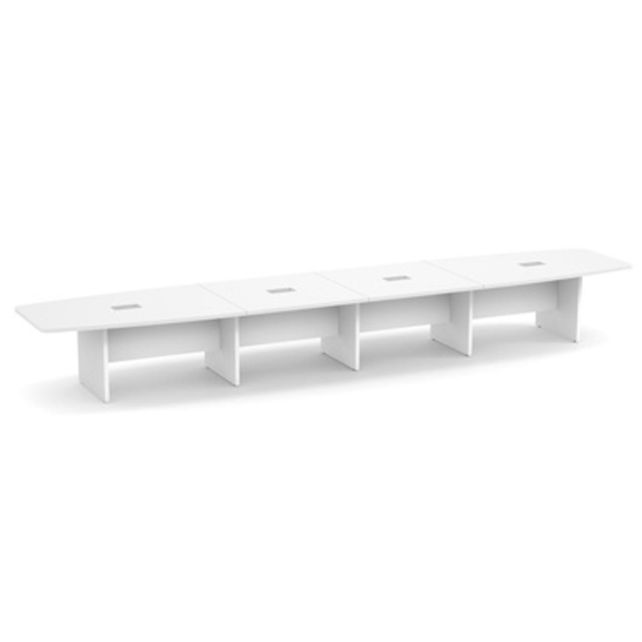Office Source OS Laminate 20' Boat Shaped Boardroom Table OSCB20 (Available with Power!)