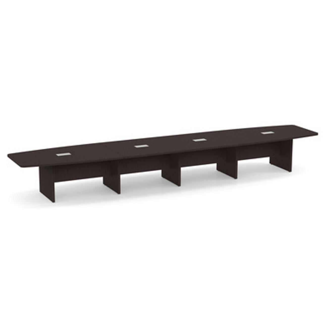 Office Source OS Laminate 20' Boat Shaped Boardroom Table OSCB20 (Available with Power!)