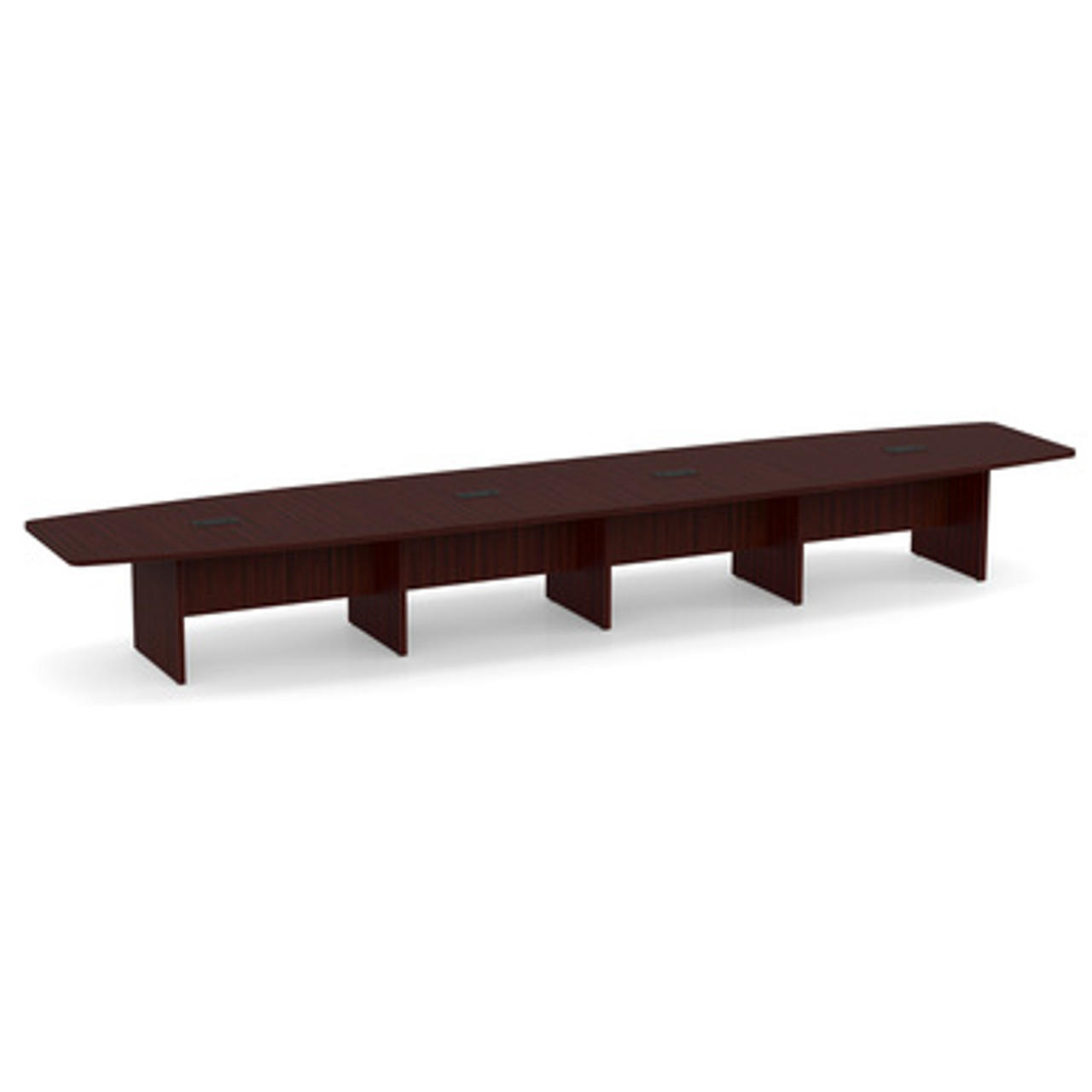 Office Source OS Laminate 20' Boat Shaped Boardroom Table OSCB20 (Available with Power!)