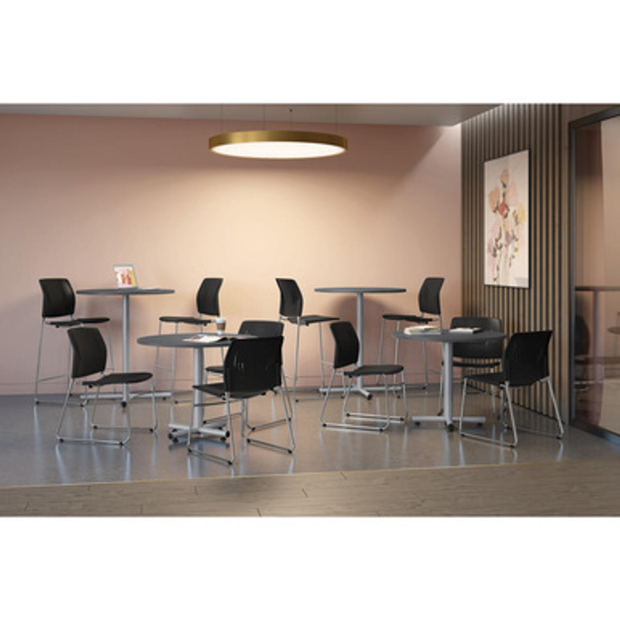  Office Source 4 Piece Cafe and Bistro Table Set OSC24 