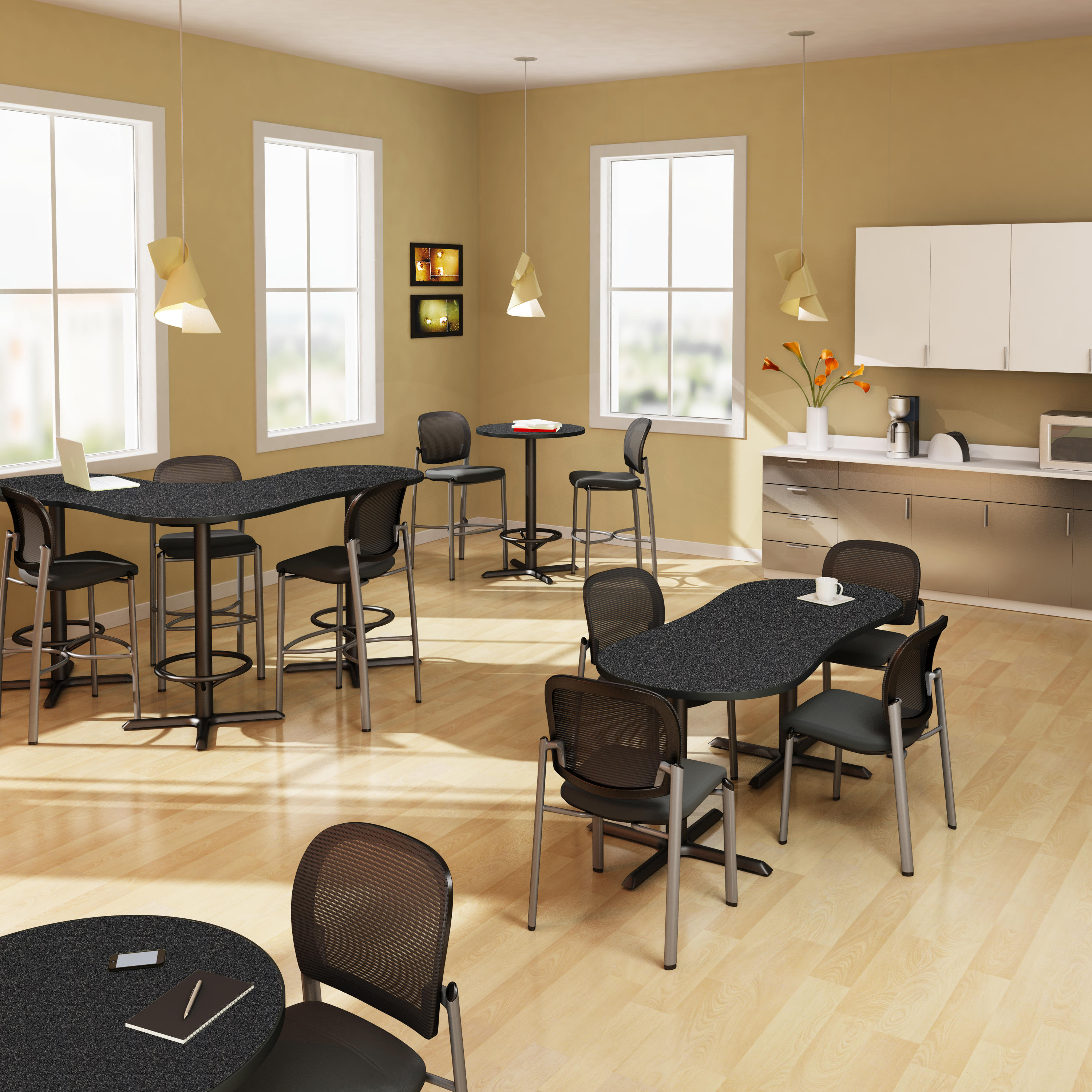 Global Zira Large Racetrack Boardroom Table