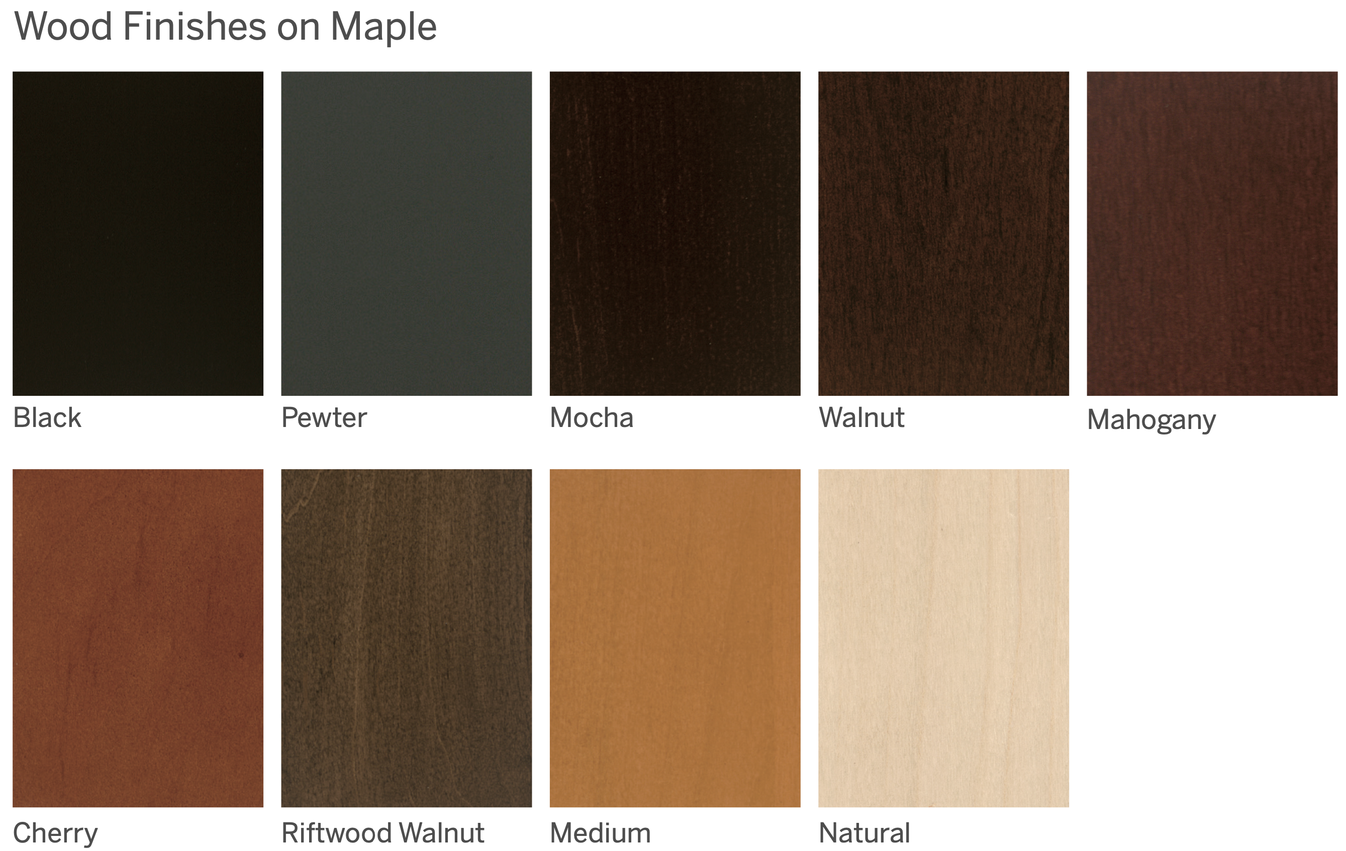 lesro solid wood finish options