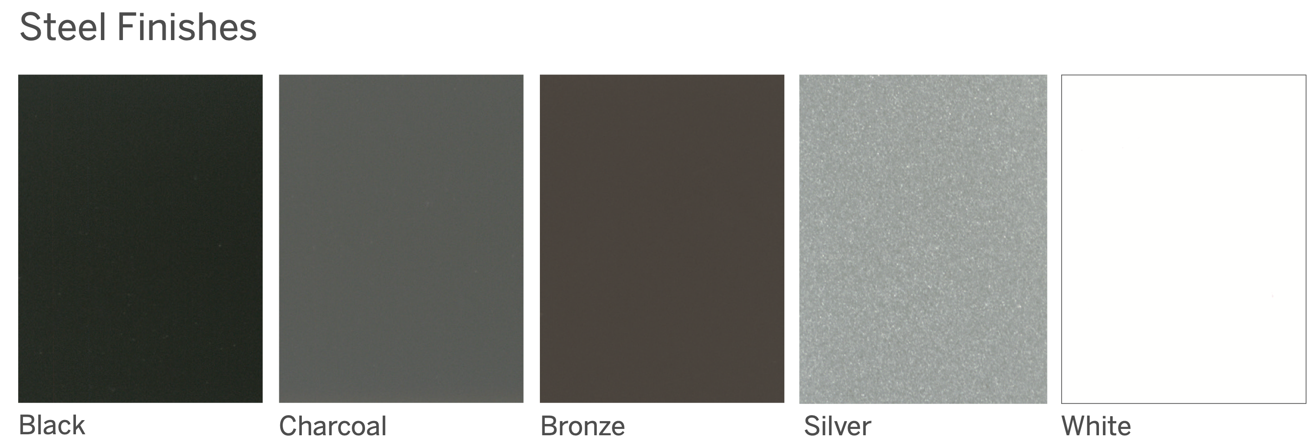 lesro steel finish options